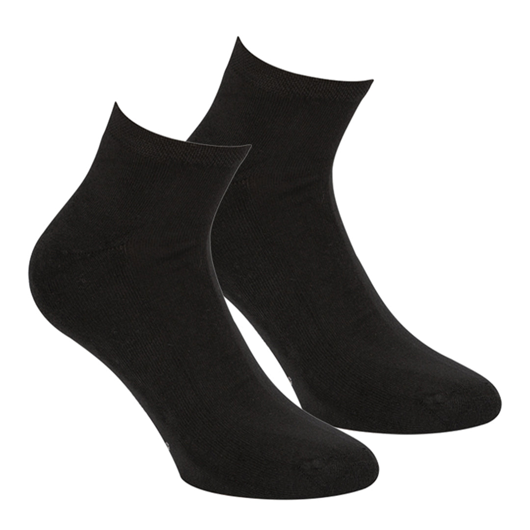 Quartersokken met Badstof Voetbed 2-Pack
