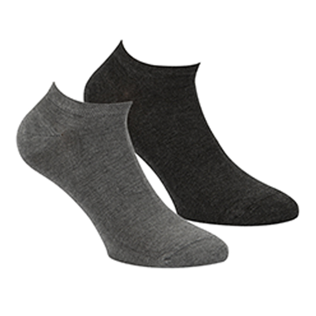 Sneakersokken met Badstof Voetbed 2-Pack