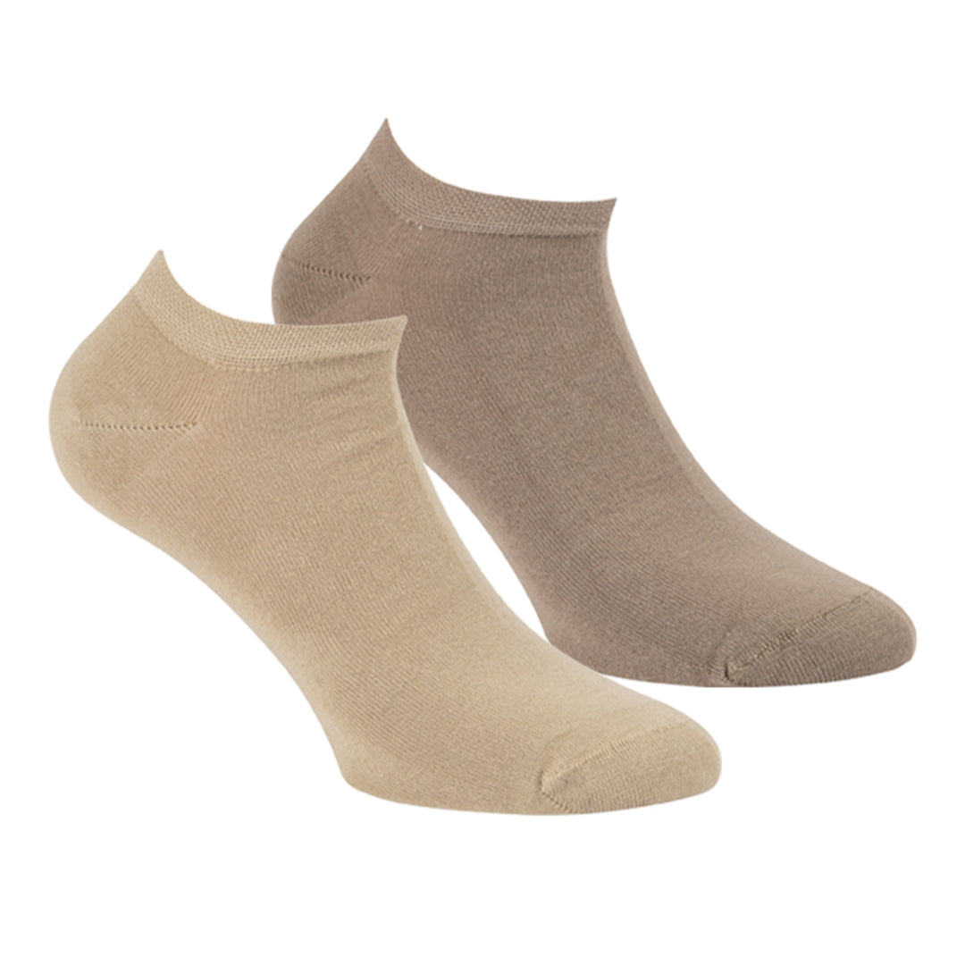 Sneakersokken met Badstof Voetbed 2-Pack