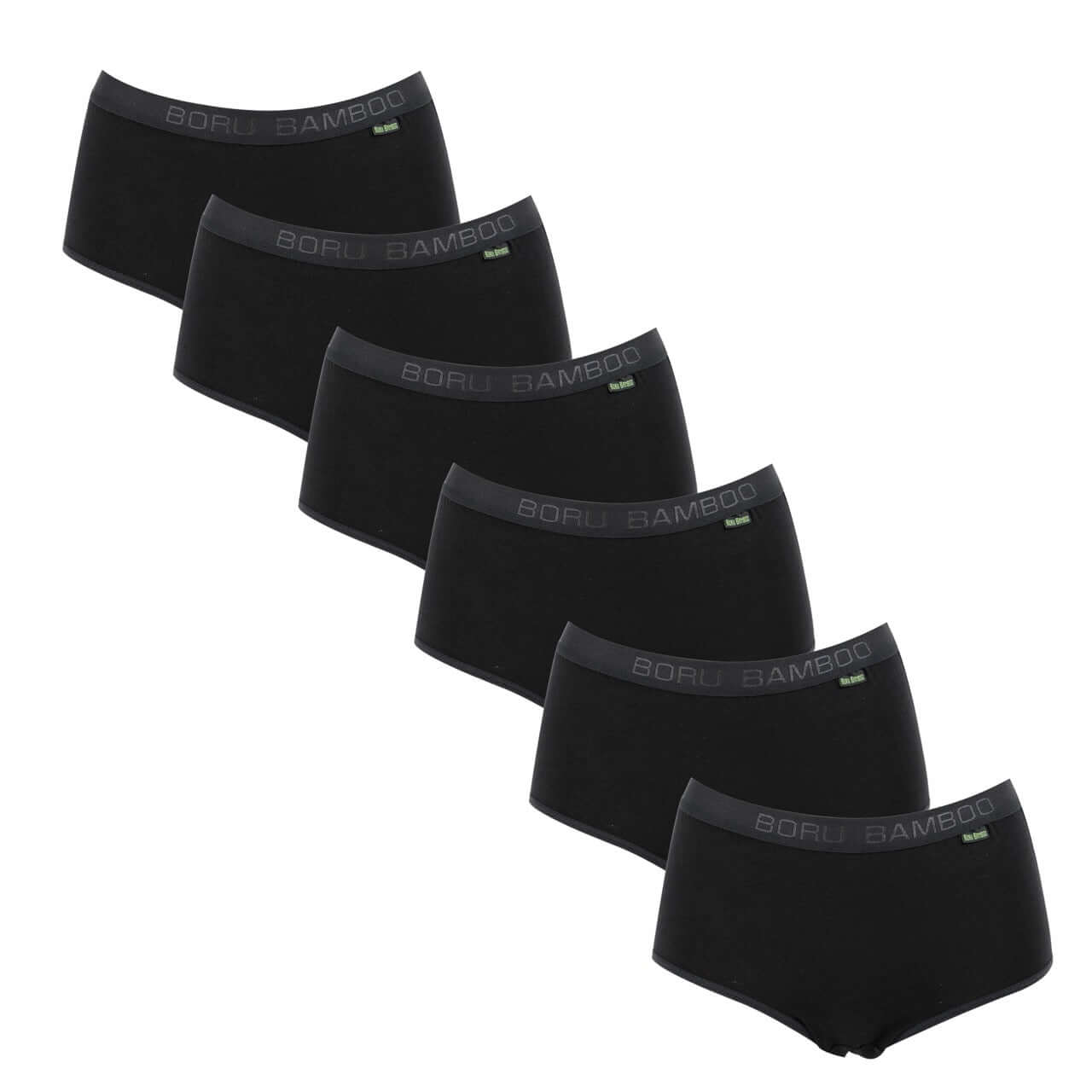 Classic Slip 6-Pack in black, made from soft bamboo, breathable and comfortable daily wear.