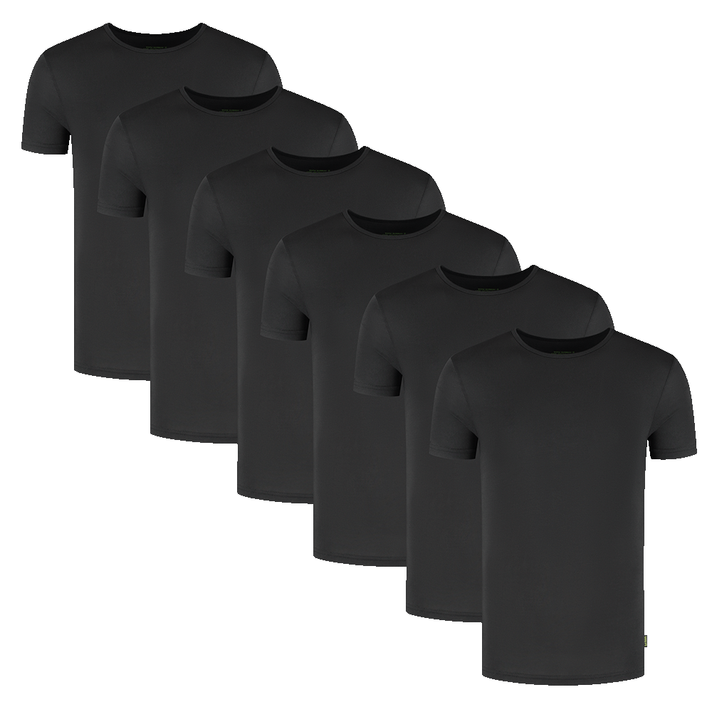 T-Shirt met Ronde Hals 6-Pack