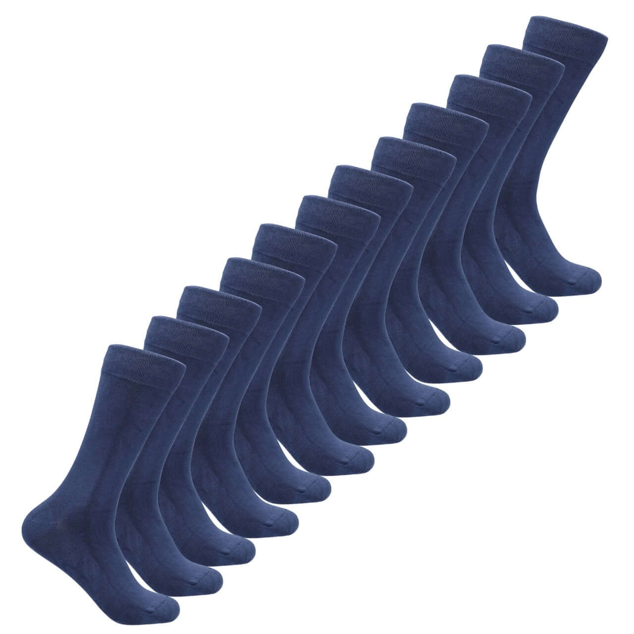 Bamboe sokken 12-pack in new blue, gemaakt van bamboevezel voor comfort en ademend vermogen.