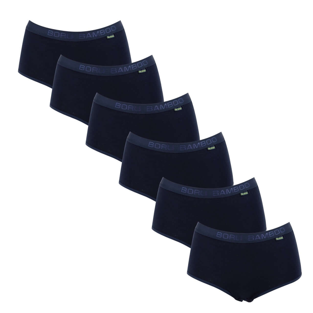 Classic Slip 6-Pack of comfortable bamboo underwear in dark navy, designed for breathability and moisture control.