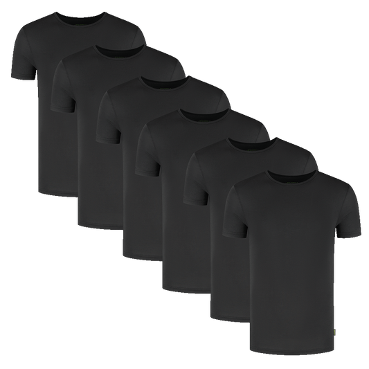 T-Shirt met Ronde Hals 6-Pack