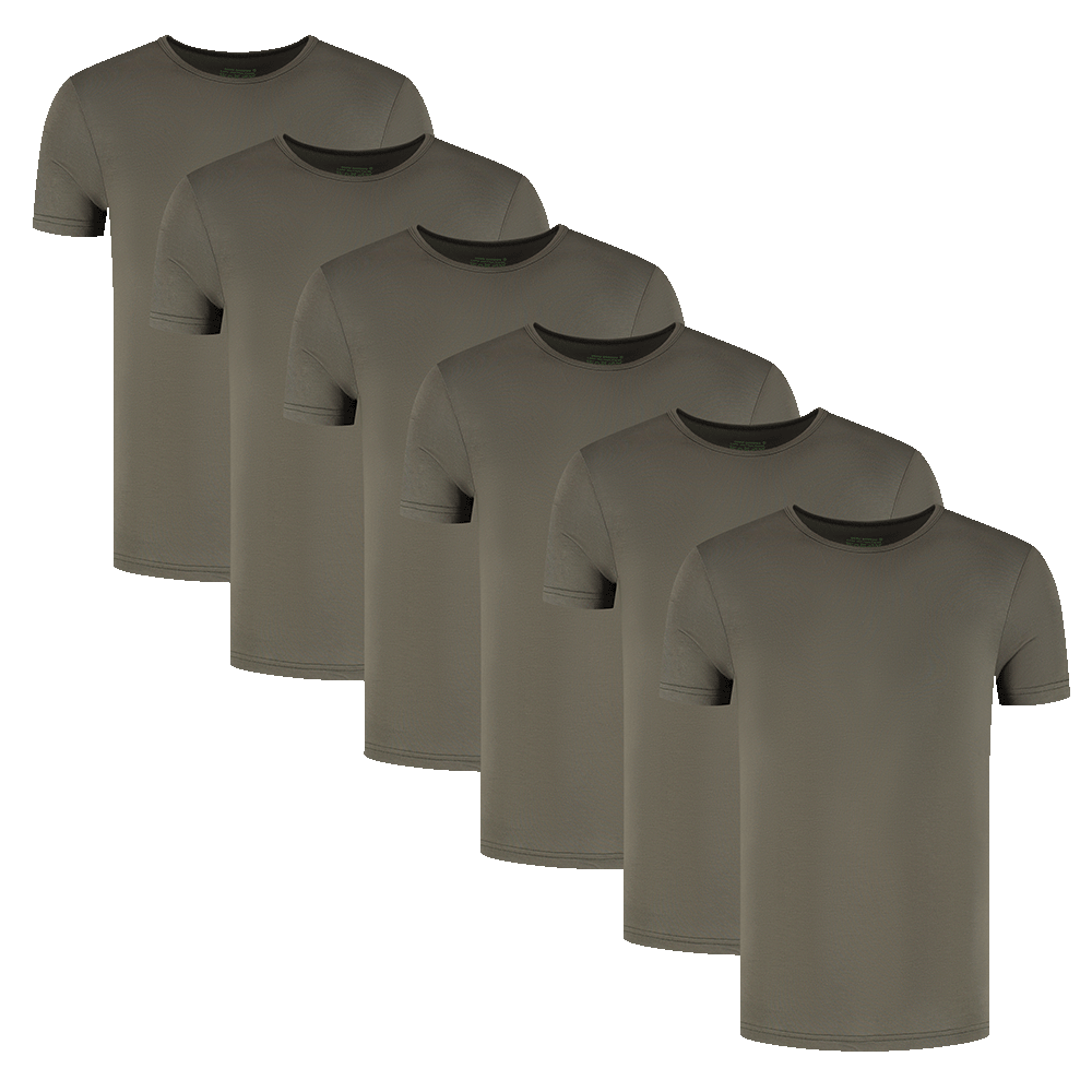 T-Shirt met Ronde Hals 6-Pack