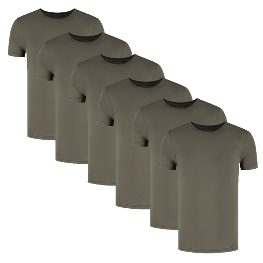 T-Shirt met Ronde Hals 6-Pack