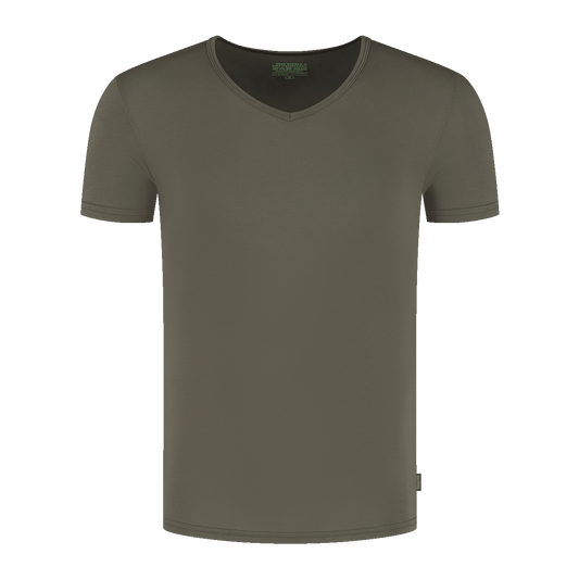 T-Shirt met V-Hals