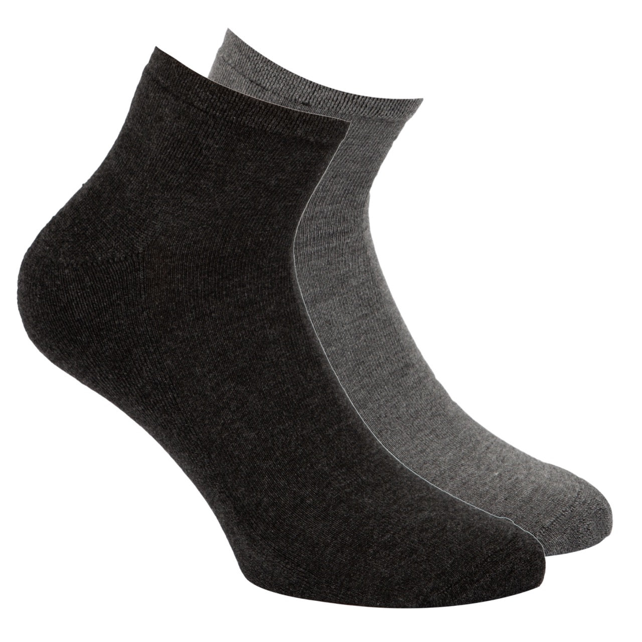 Quartersokken met Badstof Voetbed 2-Pack