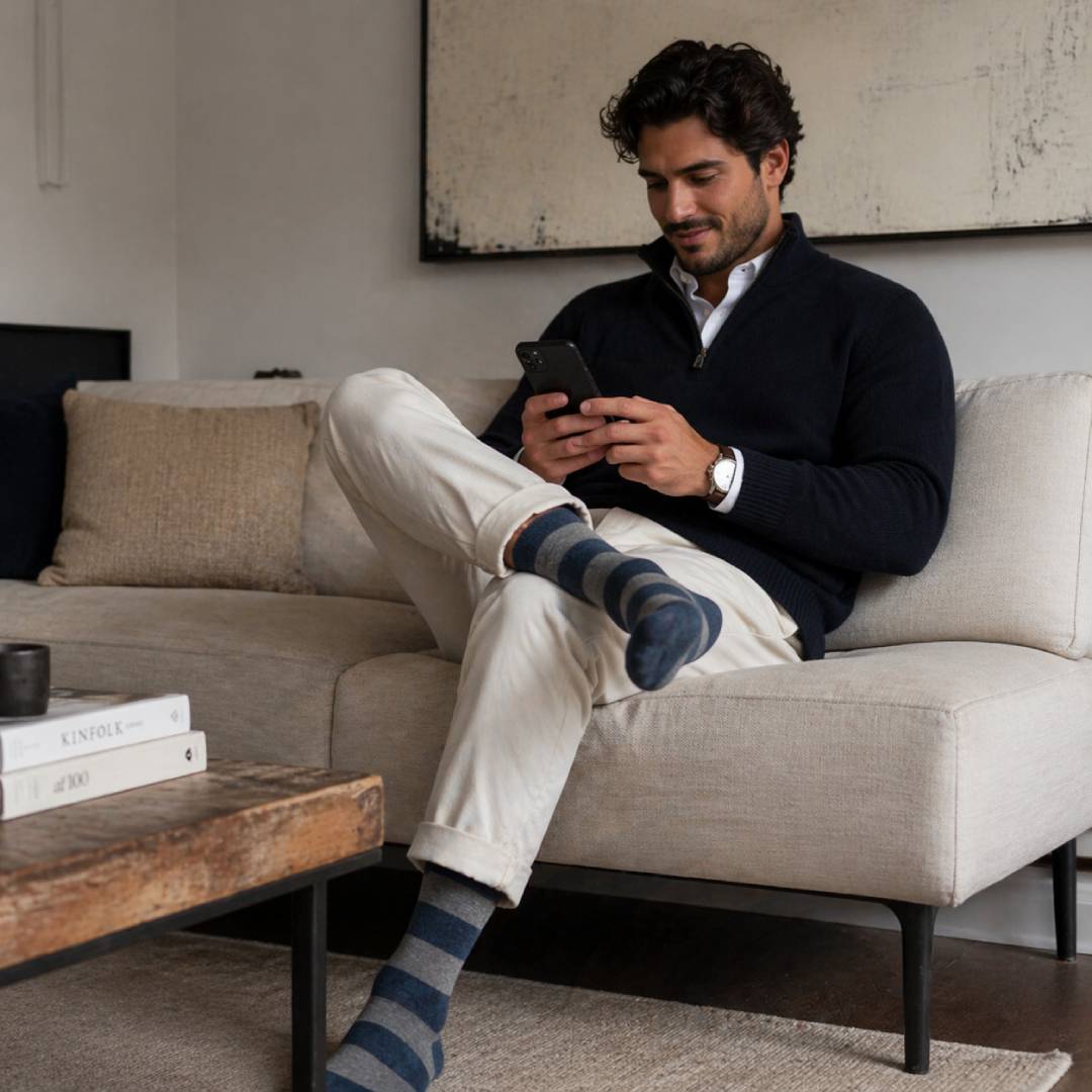 Gestreifte Socken