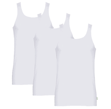 Boru Bamboo Heren Hemd 3-Pack Wit