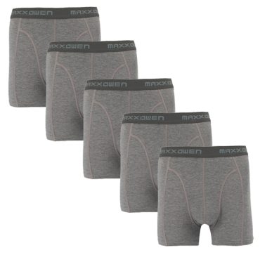 Boru Bamboo Boxershort Jogging Grey 5-Pack