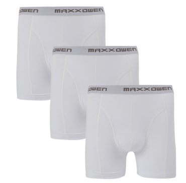Boru Bamboo Boxershort Wit 3-Pack
