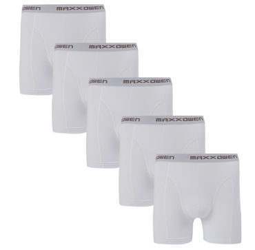Boru Bamboo Boxershort Wit 5-Pack