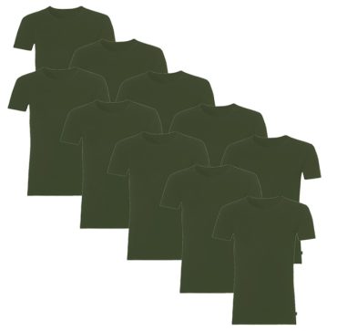 Boru Bamboo T-Shirt Khaki 10-Pack