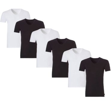 Boru Bamboo T-Shirt V-Hals 6-Pack Assortiment